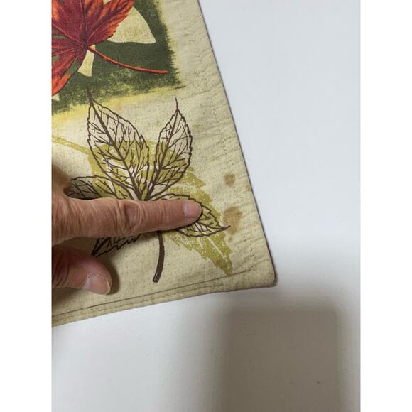 Fall Harvest Placemats Set Of 4 Cotton 13X18 Thanksgiving Decor Flaws See Photo - Picture 4 of 7